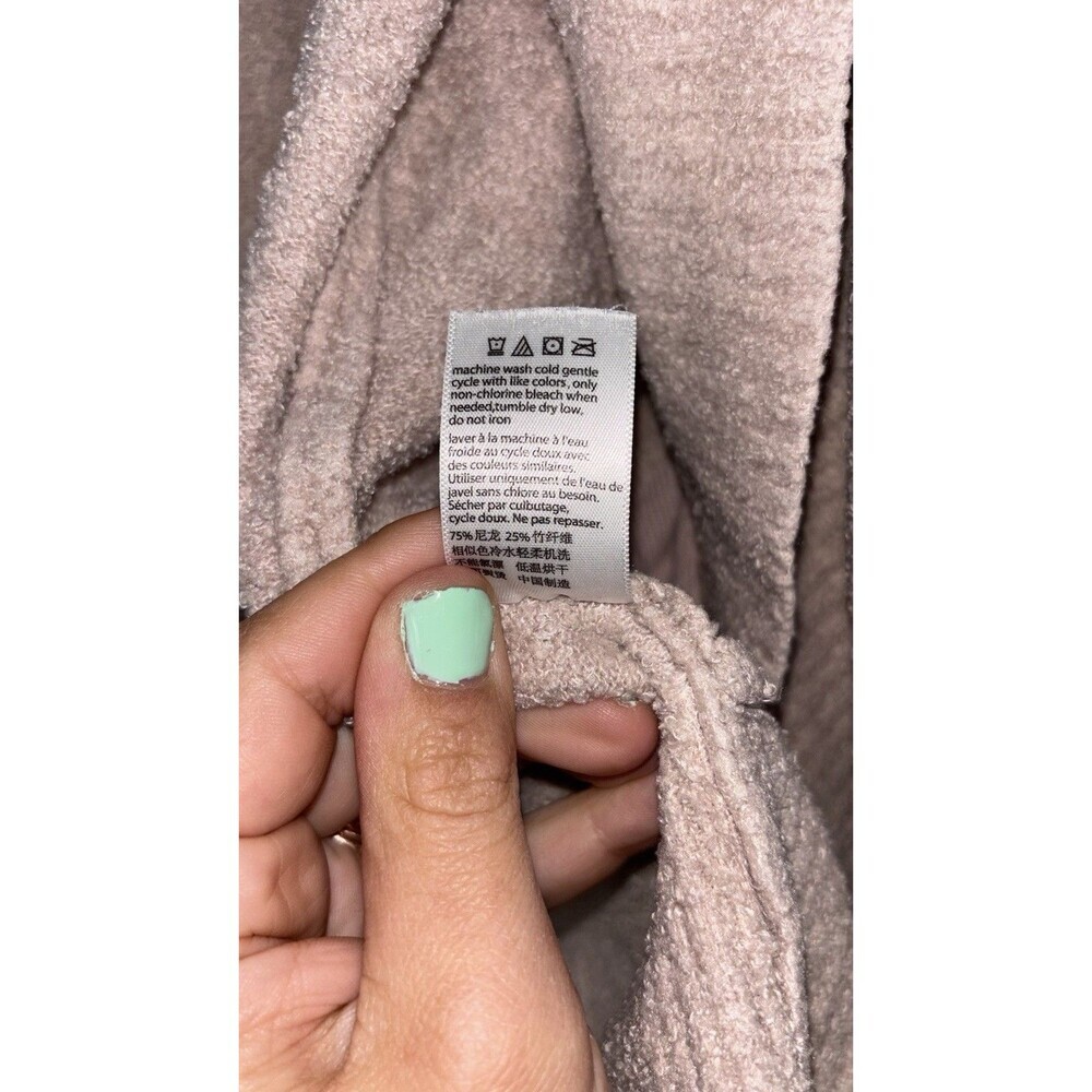 Barefoot Dreams Cozychic Lite Open Front Cardigan Women’s L/XL Taupe Style 452 - Picture 4 of 6